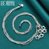 Snake Chain Star Pendant Necklace Silver Party Gift Fashion Jewelry