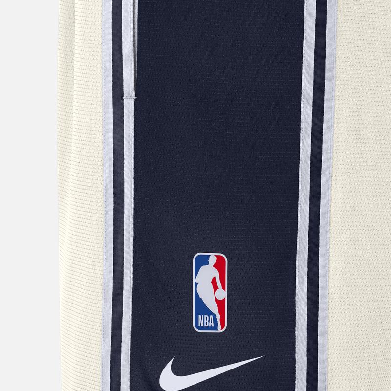 Nike Dri-Fit NBA Color-Block Drawstring Shorts Men Bottoms Phantom White DR2076-030