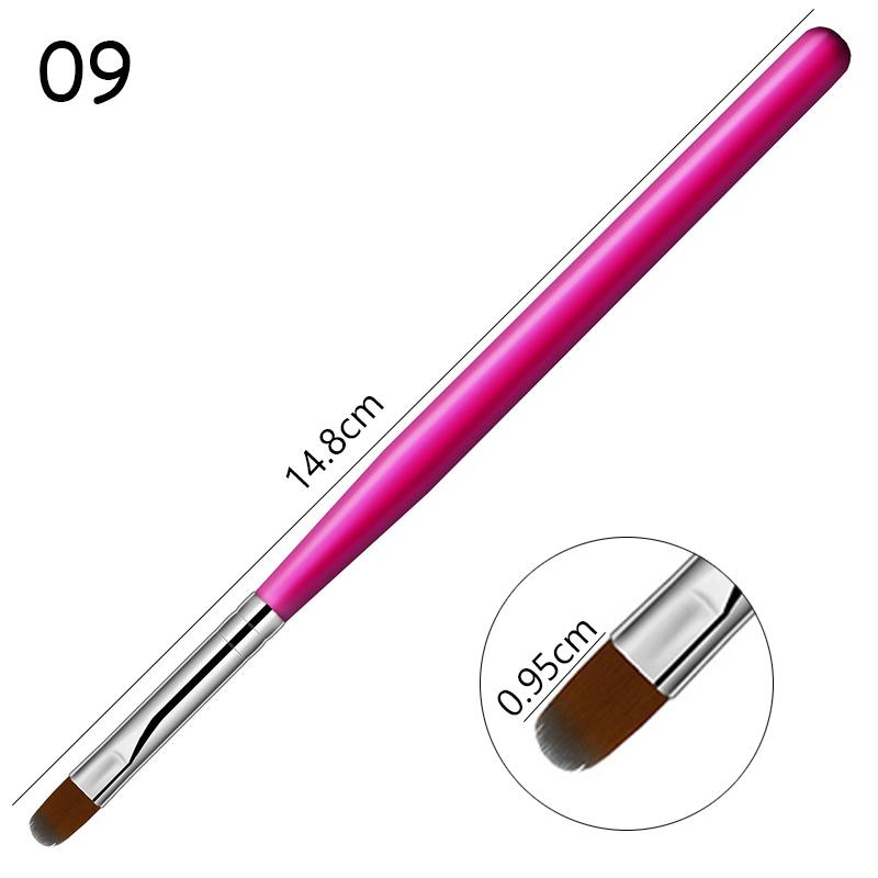 

1 шт., кисть для дизайна ногтей, ручка с 3D наконечниками, узор для фототерапии, акриловый УФ-гель, наращивание, наращивание, ручка для рисования, инструменты для маникюра «сделай сам» розы красного