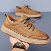 Men's Trendy Breathable Ultra-Soft Genuine Leather White Casual Sports Shoes Autumn 2026 New Arrival Versatile Comfortable