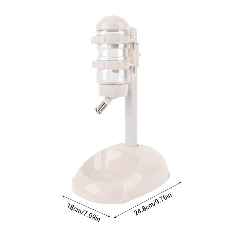 Pet Standing Water Dispenser Feeder Height Adjustable 500ml Capacity Standing Automatic Water Feeder For Puppy