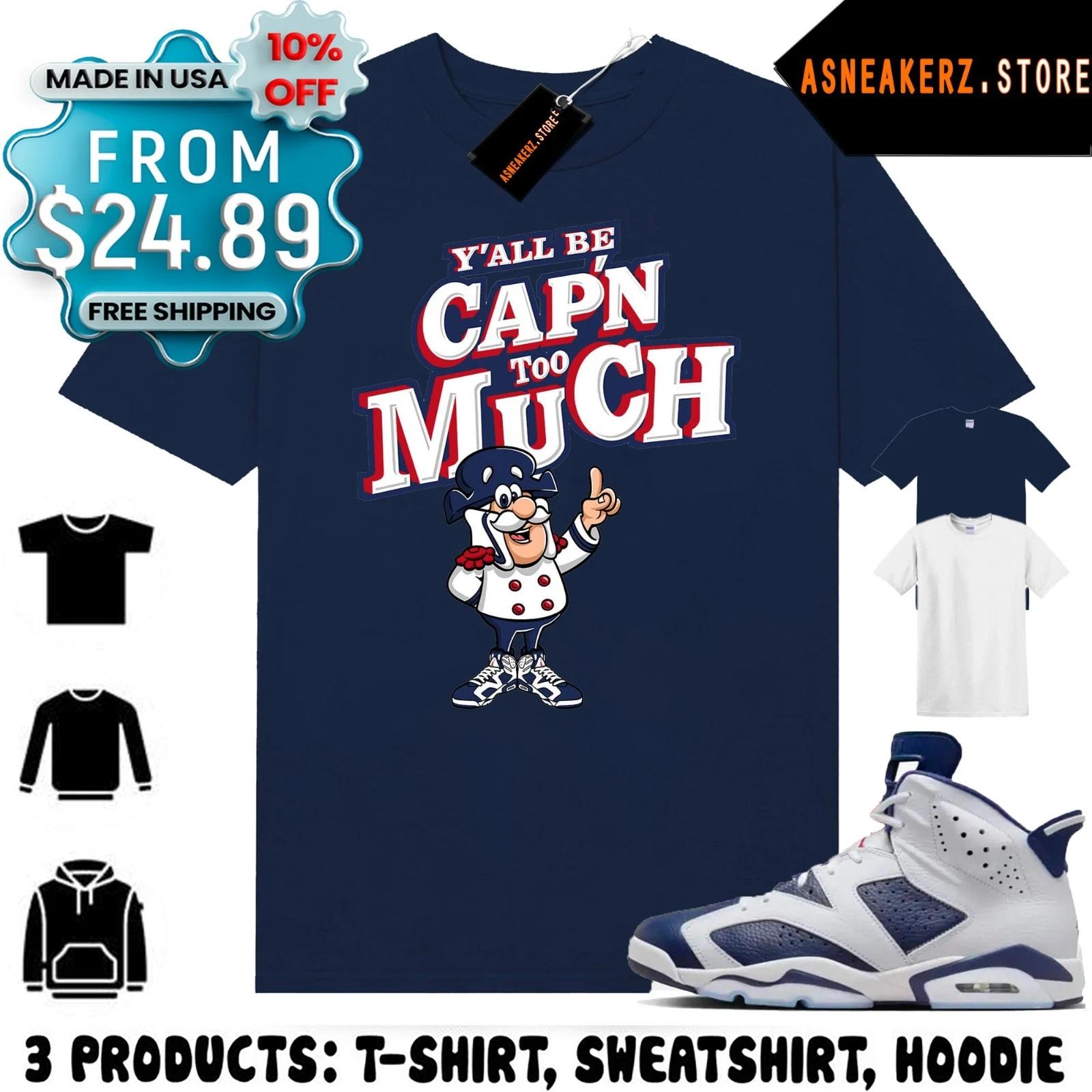 Футболка в тон кроссовкам AJ 6 Olympic Matching Tee Captain Sneakerhead XL