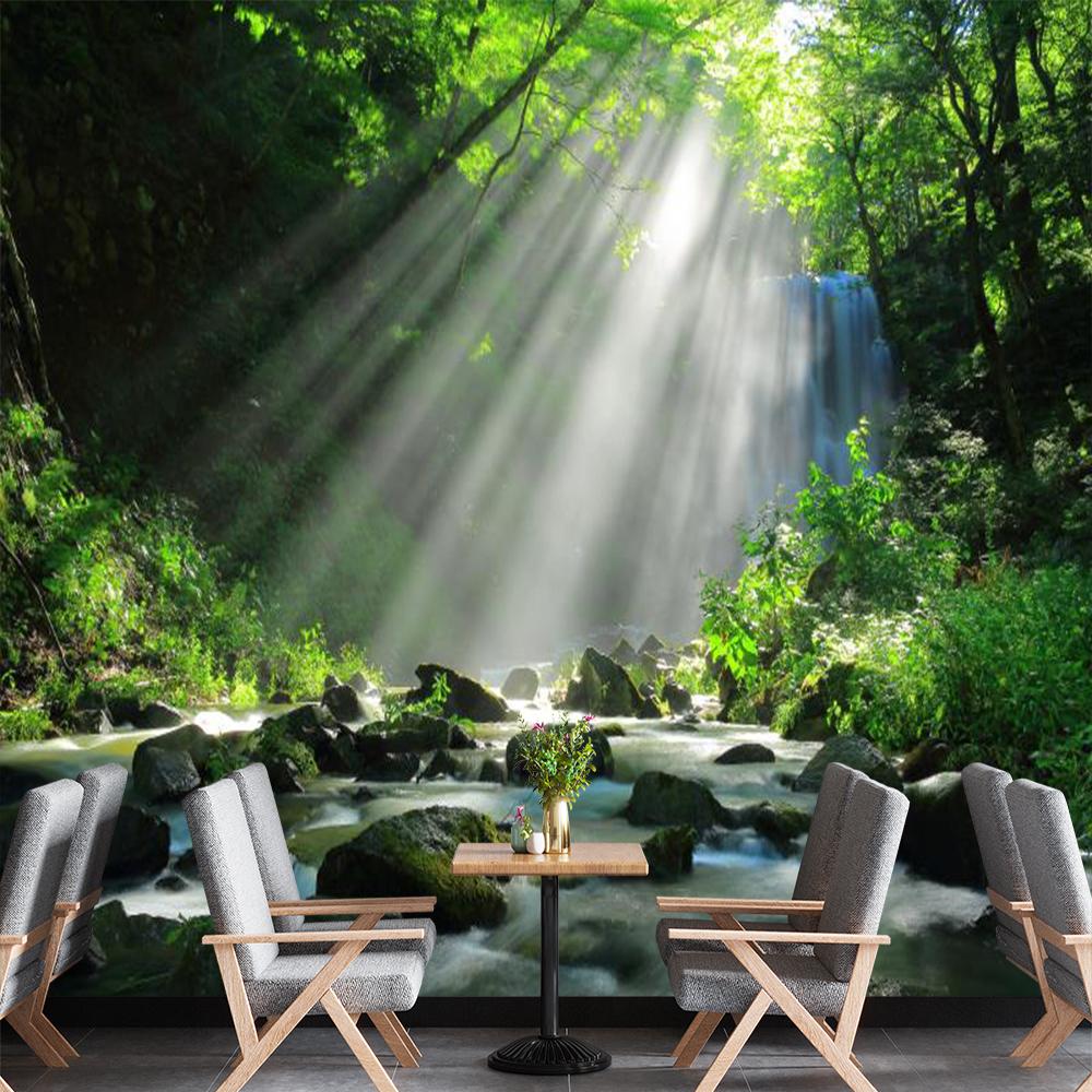 

Лесные обои Настенная фреска с природным ландшафтом Гостиная Спальня Лесные обои Домашний декор 200 cm(W) x 140 cm(H)