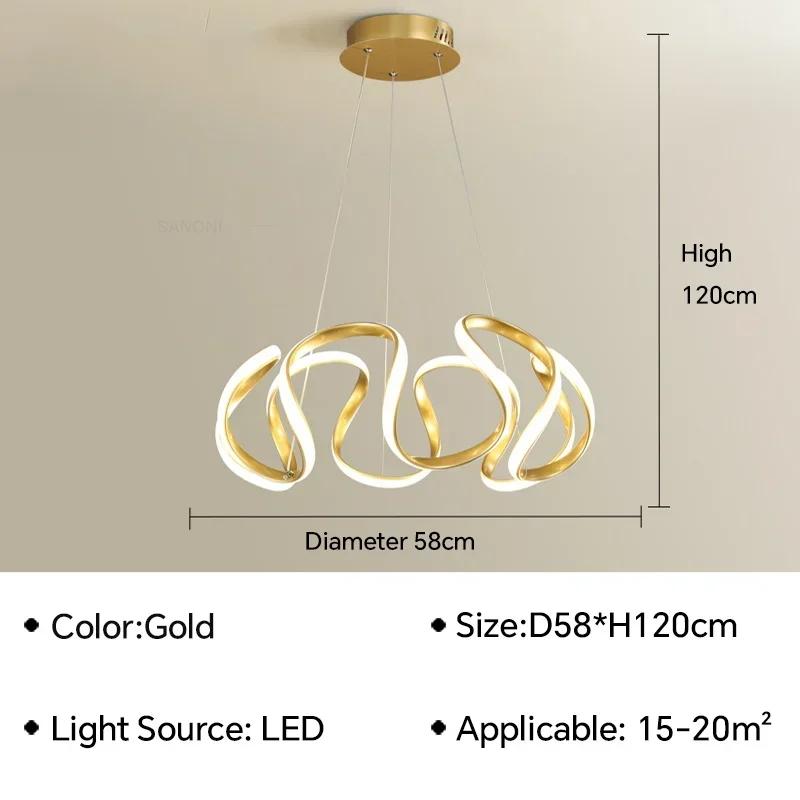 Modern Pendant Lamp LED Hanging Chandelier For Living Dining Room Bedroom Kitchen Island Home Decoration Lighting Fixture Lustre
