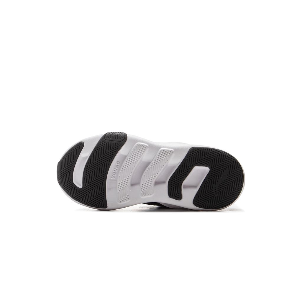Li Ning Kids Fashion Versatile Shock Absorption Rebound Low-Top Casual Shoes Kids sneaker Black YKNU120-1
