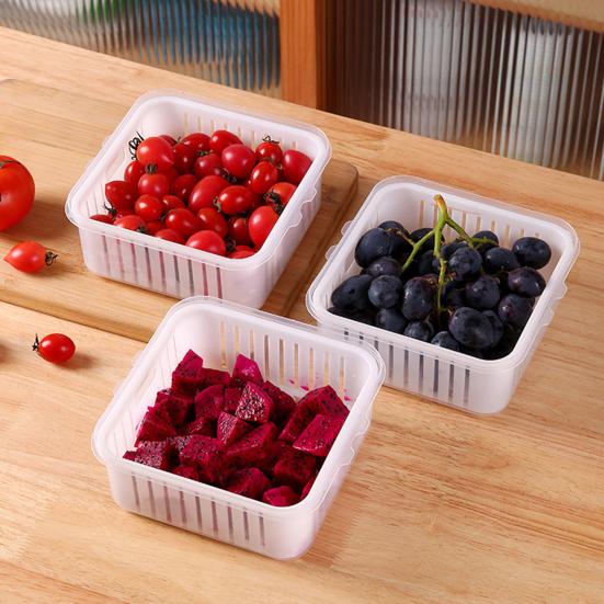 Stabiler Gemüsekasten, Crisper, Drainagelöcher, Aufbewahrung in Lebensmittelqualität