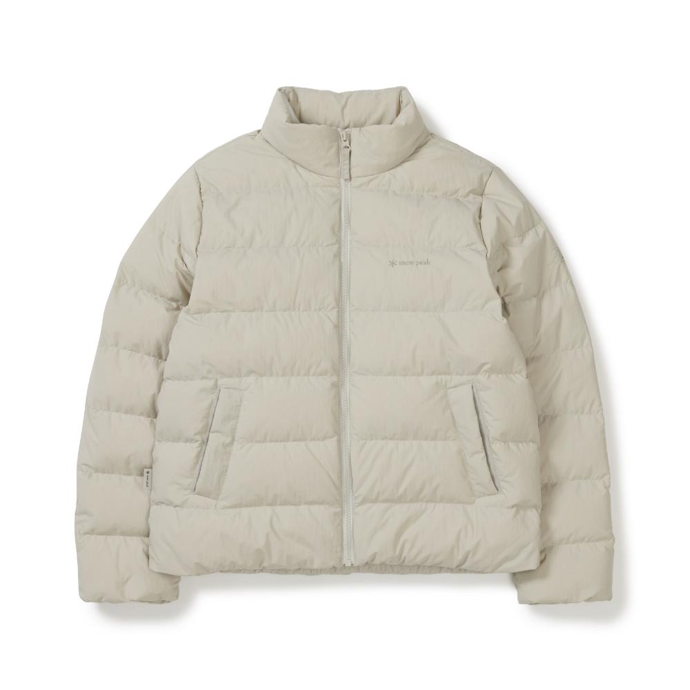 [Snowpeak] Land Air Women's Stand Neck Lightweight Down Jacket Light Beige (S25WWGDJ41)
