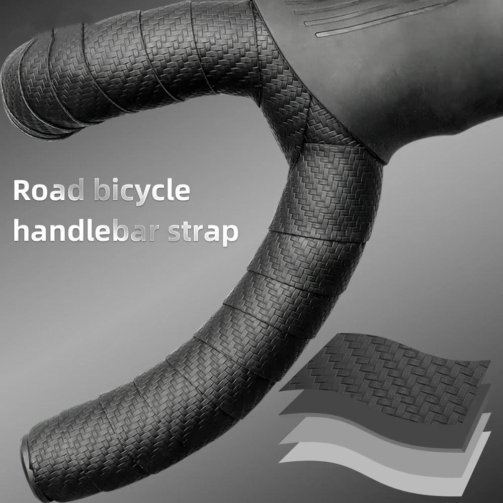 Sweat-absorbing Handlebar Band Carbon Fiber Bicycle Handle Grips Bicycle Bar Tape Outdoor Sports