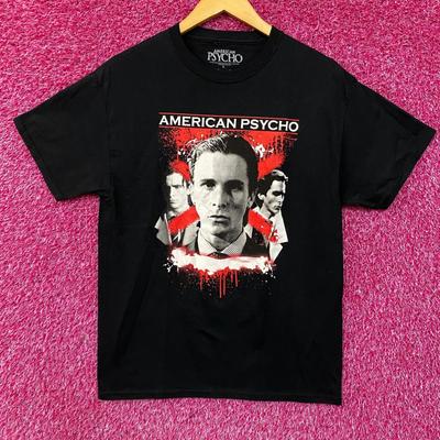 American Psycho Trio Horror Movie 100% Cotton T-shirt Mens Tees Top