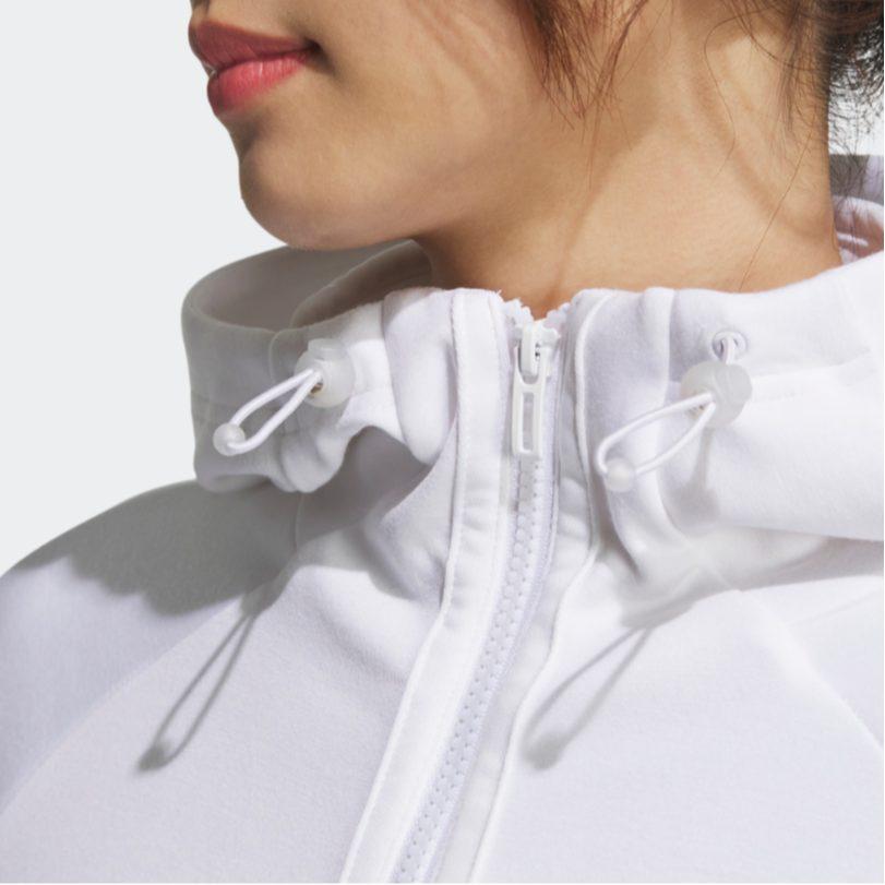 adidas Jackets Women's White Hooded Moderate Other HY2820