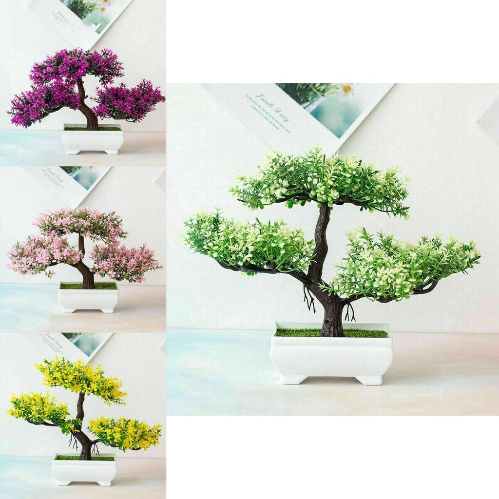 High-quality Realistic Artificial Bonsai Pine Tree Pot Plant For Elegant Home Decor