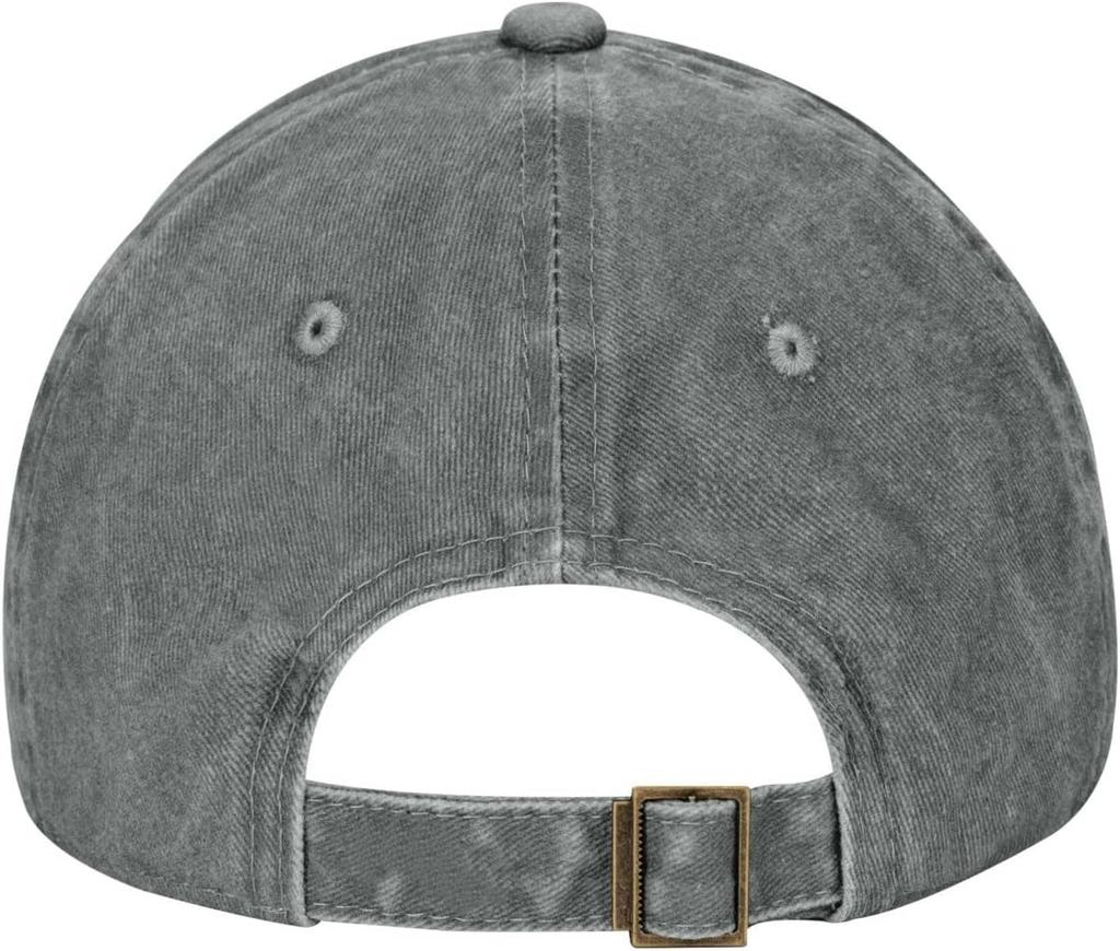 Pink Floral Print Washed Denim Baseball Cap Vintage Soft Adjustable Sun Hat Unisex Casual