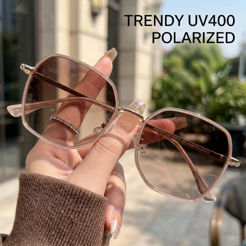 Women s Sunglasses 2026 New Korean Style Polarized Eyewear Custom Prescription Available Oversized Frame for Round Face UV