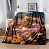 3D Fashion Wave Pebble Starfish Cartoon Flannel Blanket Sofa Bed Bedroom Warm Portable Exquisite Extra Large Warm Blanket Gift