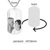 Jeshayuan Custom Picture Necklace Personalized Dog Tag/Disc/Heart Pendant Picture Jewelry Engraved Memory Chain with Photo
