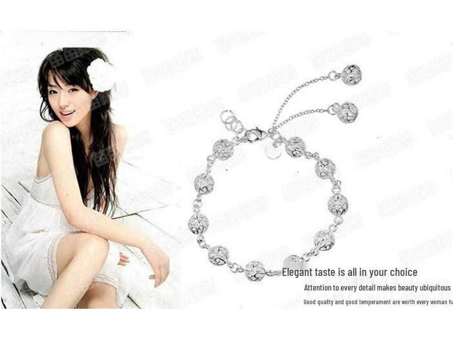 Weihua Silver-Plated Korean Crystal Bracelet for Women