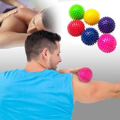 1Pc Massage Akupunkturpunkt Grip Ball Spitzen Nagel Fascia Yoga Fitness Ball PVC Sohle Entspannung Igel Bälle
