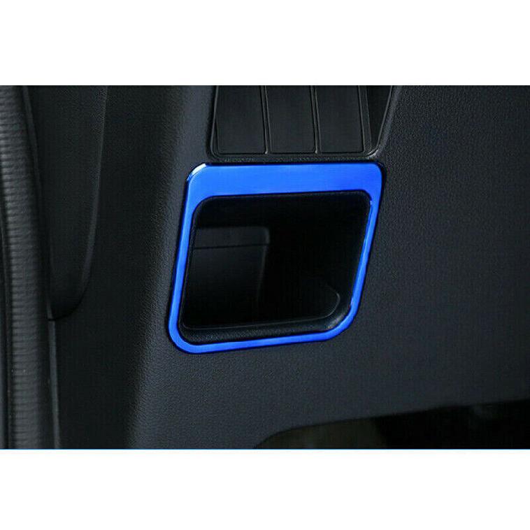 For Honda CRV CR-V 2017- Blue Titanium Console Storage Box Frame Trim 1Pcs