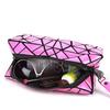 Women Women Makeup Bag Geometric Folding Casual Cosmetic Bag Case Women Travel Organizer Makeup Bag Cosmetic Set | Toilet Set | PVC Makeup Bag