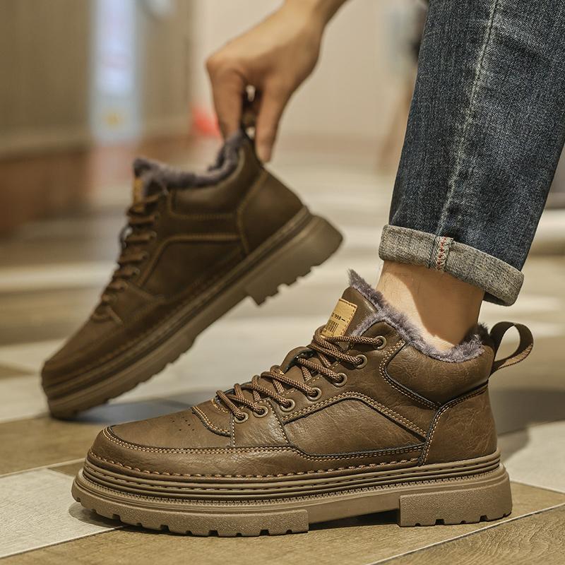 Winter Plush High Quality Indestructible Man Shoe Sneakers Breathable Running Shoes Anti-slip Outdoor Men's Sneaker Male Shoes
