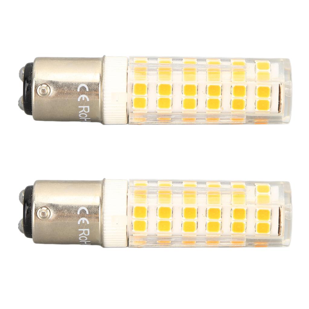2 stücke BA15D Led-lampen Dimmbar 6W Doppel Kontaktieren DC Bajonett Basis 540LM 76 LED Warmes Licht 60W Halogen