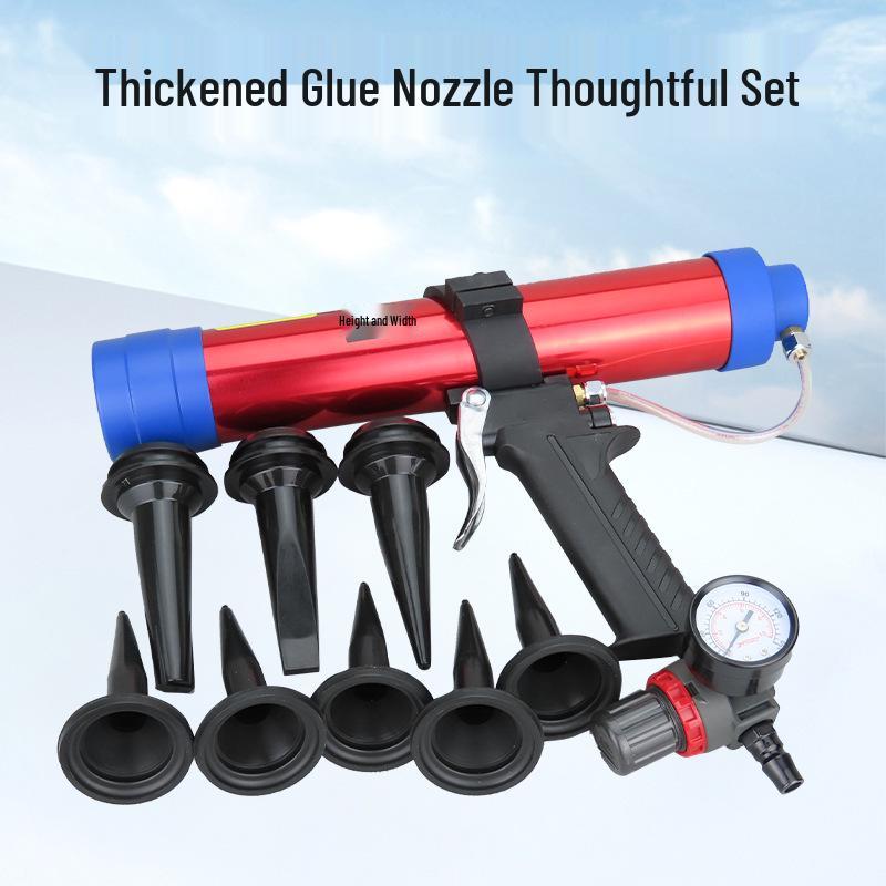 Gaobao 400ml Pneumatic Caulking Gun with Speed Control for Doors, Windows, Grout, Silicone, and Glass.