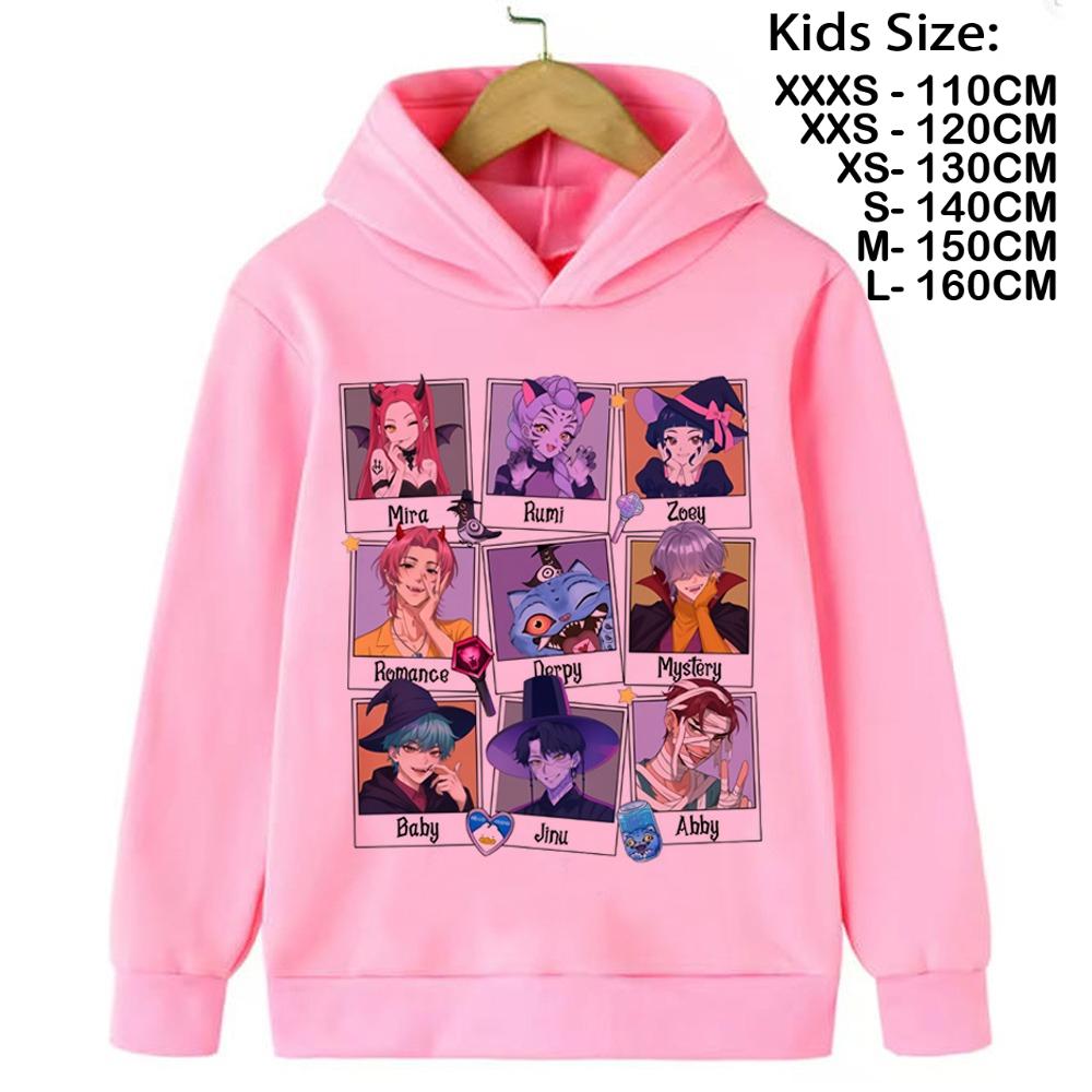 Kpop Demon Hunter Saja Boys Sweatshirt Autumn Winter Sport Hooded Fashion Casual Round Y2K Cosplay Clothing