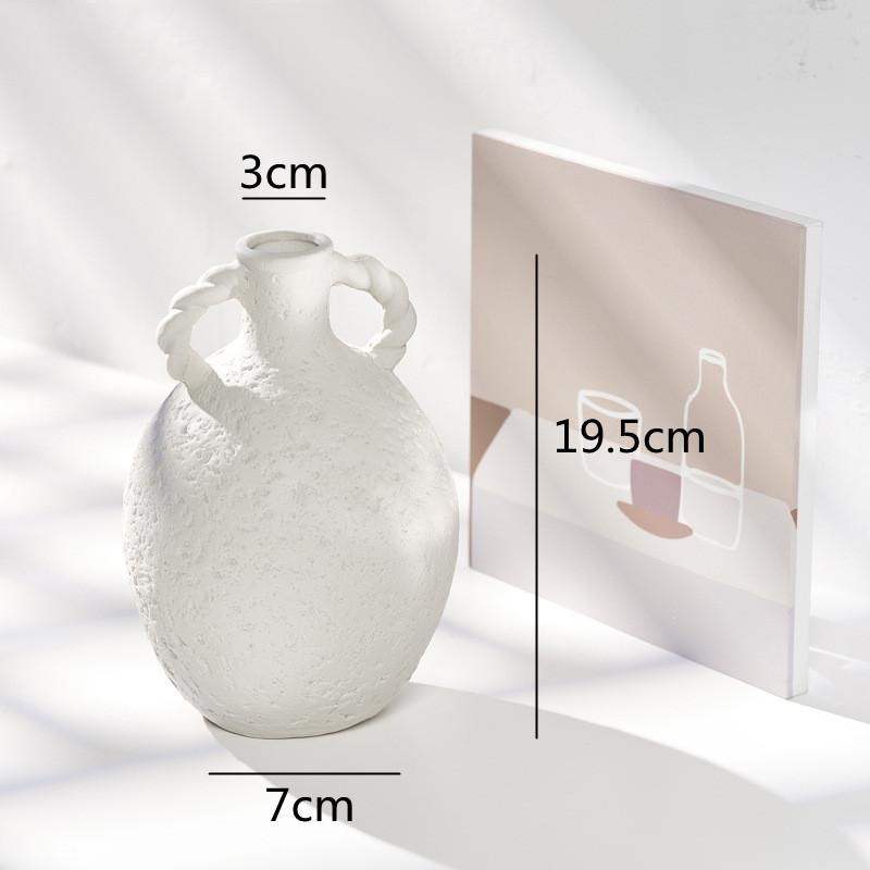 

Ceramic Vase Handle Vintage Stoneware Flower Vase Flower Arrangement Ceramic Handicraft Ornaments Decoration Accessories