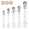 Basic Ratchet Wrench Set, Flexible, SAE, 5 Pieces