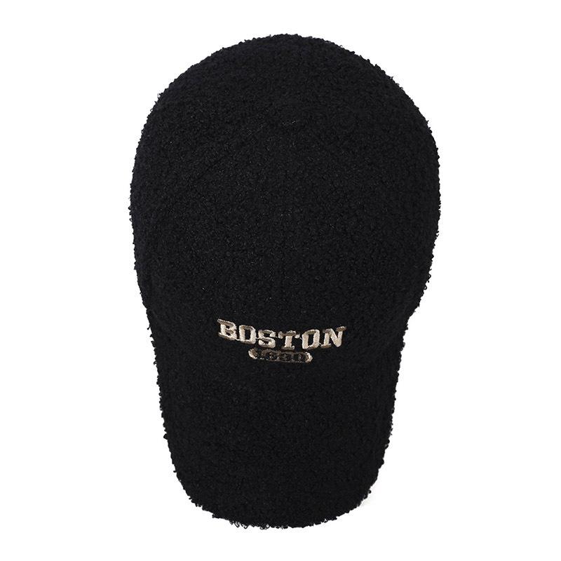 Jesień Zima Damska Ciepła Czapka Baseballowa Męska Czapka z Haftem Literowym