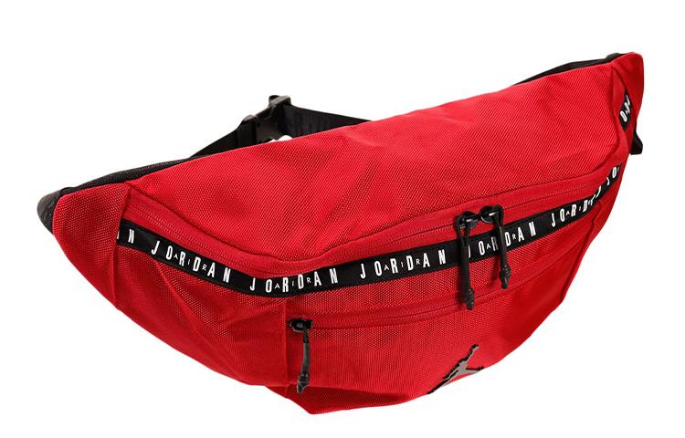 Jordan Polyester One Shoulder Crossbody Sling Bag, Fanny Pack Regular Unisex Red 9A0245-R78