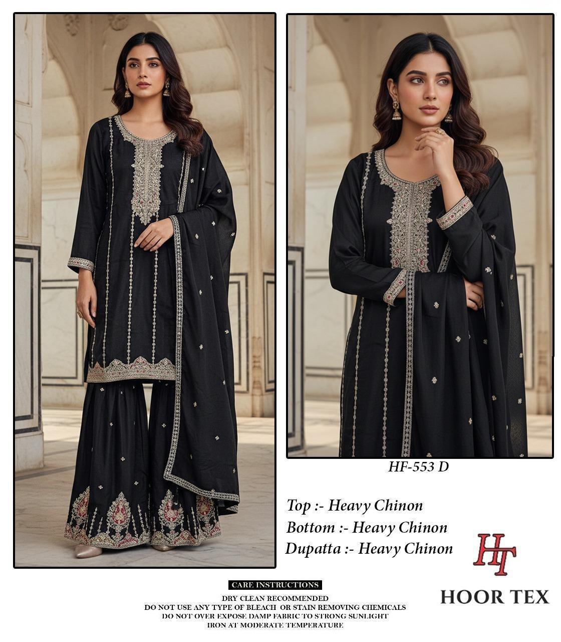 Desigenr Heavy Chinon Pakistani Palazzo Suit Indian Bollywood Salwar Kameez L-40 чёрный