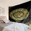 Golden Mosque Silhouette Tapestry, Unique Design Tapestry, Wall Decor for Bedroom,Livingroom, Playroom,Heartwarming Fan Holiday Gifts