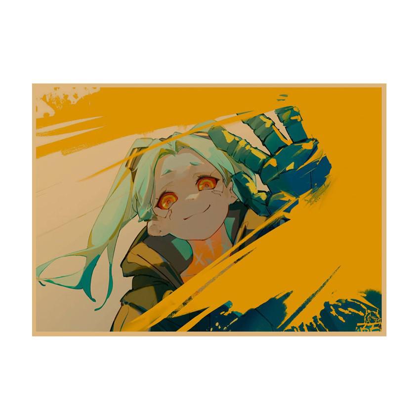 

Cyberpunk Edgerunners Retro Anime Poster - Dorm, Bar & Cafe Wall Art Kraft Paper Decor 29.7X42cm (A3 size)