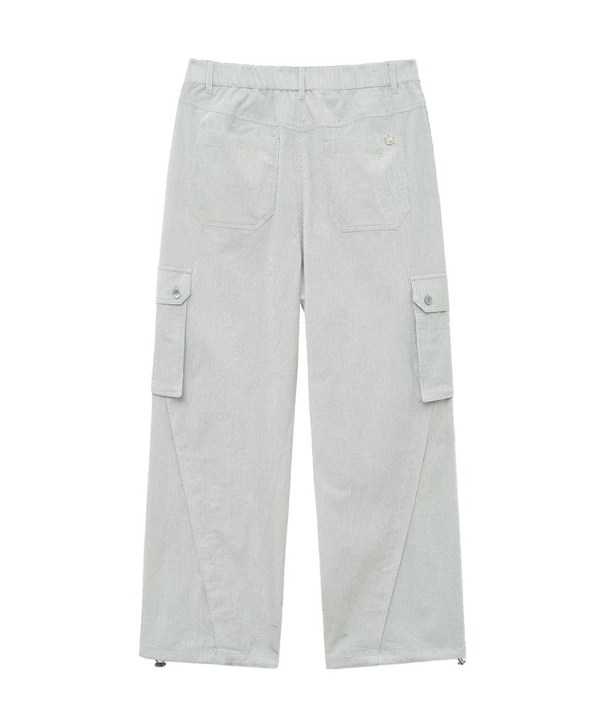 UNGIMMICK Pinstripe Cargo Pants (Light Gray)