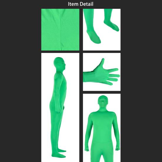 Hintergrund Anzug Atmungsaktiv Bequem Knitterfrei Fotografie Hintergrund Polyester Greenscreen Unsichtbarkeitsumhang Live-Streaming Zubehör