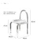 Acrylic Restaurant Kitchen Lounge Dining Chairs Modern Simple Dormitory Bedroom Makeup Chair Living Room Single Backrest Chair