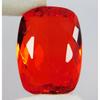 Certified 136.75 Ct Mexican Fire Opal Red Orange Cushion Cut Natural Gemstone