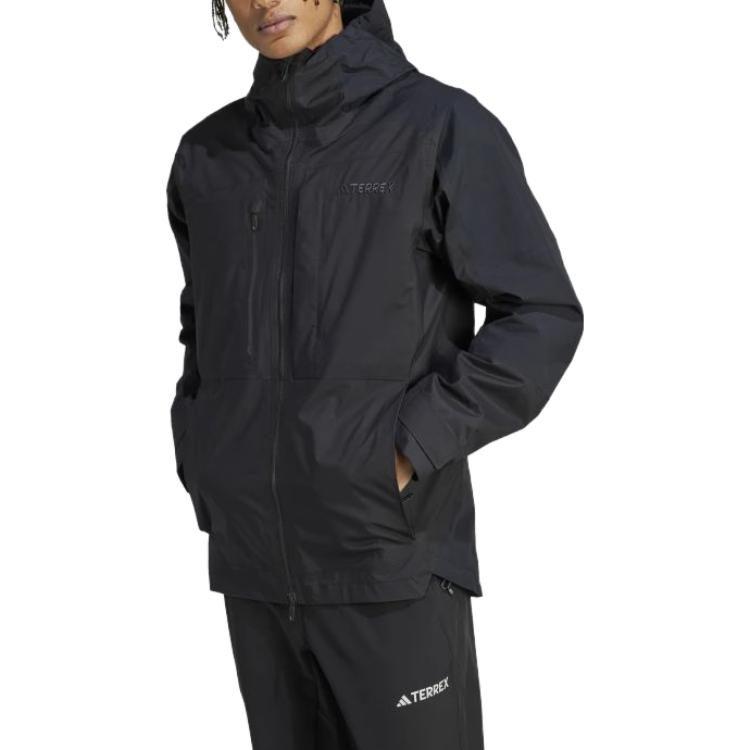 Adidas Jackets Men's Black Hooded Moderate Other HN2921