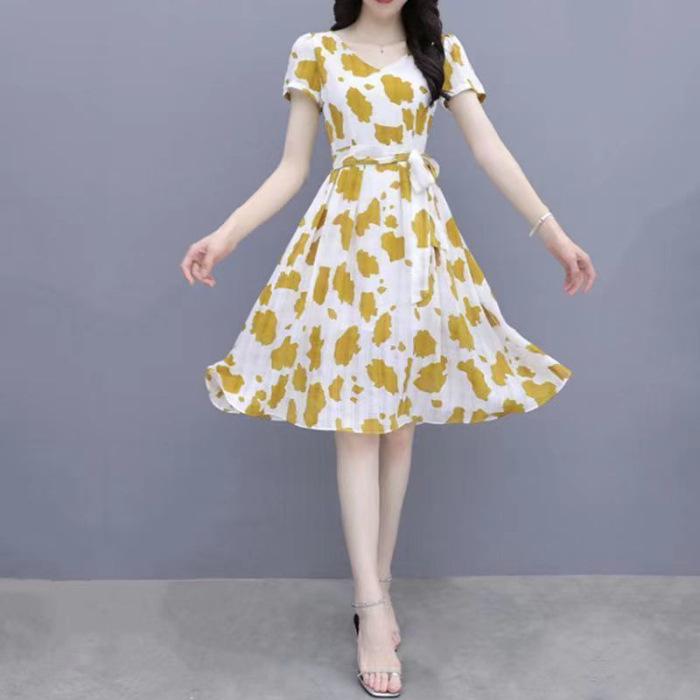 Floral Print Skirt for Girls: Chic, Waist-Cinching, and Stylish with Pockets - Perfect for Summer