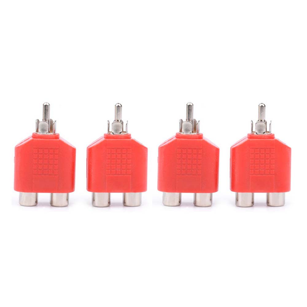 

Female Audio Plug Audio Converter RCA to 2 RCA Audio Adapter Connectors Plugs Audio Cable Y Adapter
