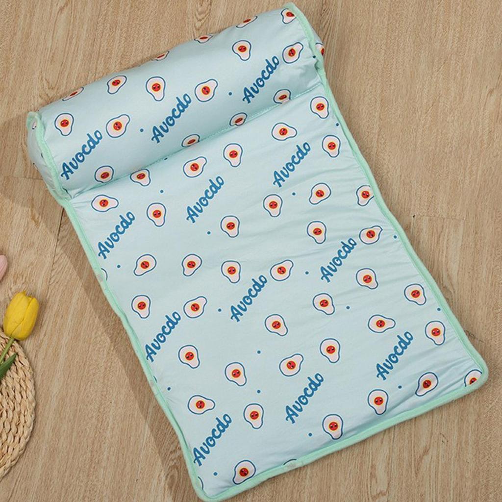 Kühlendes Hundebett Sommerkissenmatte für Hunde Katze Eis-Seide Kühlkissen atmungsaktive Sommer-Haustierkühlmatte Waschbare Schlafmatte