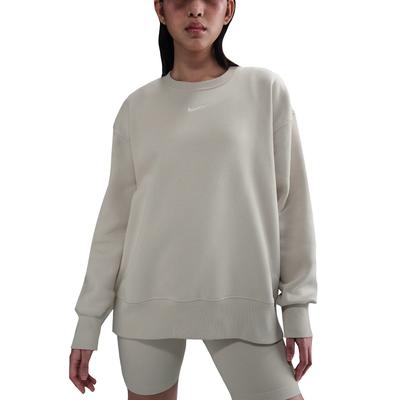 Sportswear Phoenix Fleece Swoosh Comfortable Crew Neck Long Sleeve Sweatshirt Women Sweatshirt Light-Mineral-Brown Sail FZ4271-104