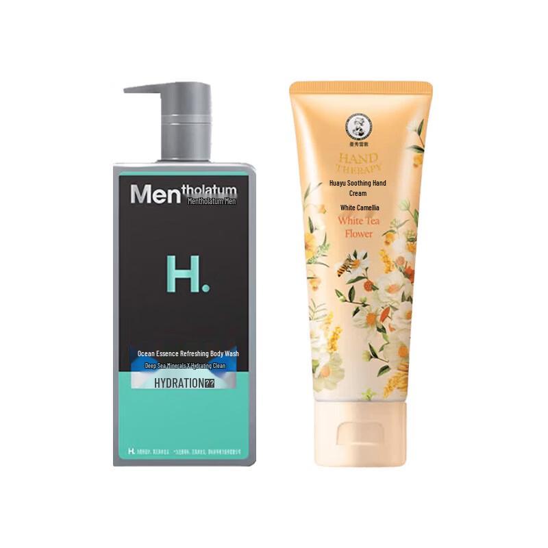 Набор освежающего геля для душа и крема для рук Mentholatum