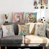 Art SSarah Kay Cartoon Girl Cute Trendystyle Decorative Throw Pillow Cover Insert Not Included Fauxembroidery Design