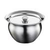 Stainless Steel Steamed Egg Bowl Ramen Rice Fruit Salad Stew Bowls With Lids Soup Cup Food Container Kitchen Tableware Supplies