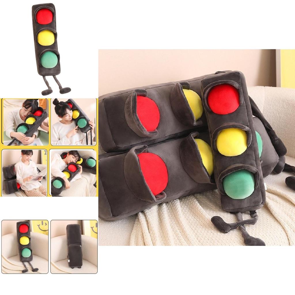Realistic Red Green Light Plush Toy For Kids Educational Traffic Teaching Tool 55cm 80cm 100cm