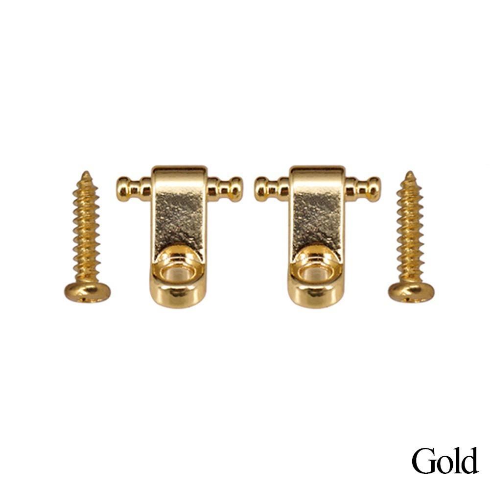 Guitar String Tree Retainer In Chrome/gold With Mounting Screws Instrument New