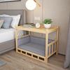 Wooden Dog Kennel Eco-Friendly  Polished Pet Bed Detachable Large Solid Wood Puppy House Four Seasons General Simple Pets Houses