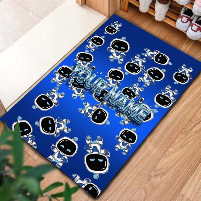ASTRO BOT Custom Name Carpet Rug for Living Room Bedroom Home Sofa Decoration,Kids play Non-slip Floor Mat